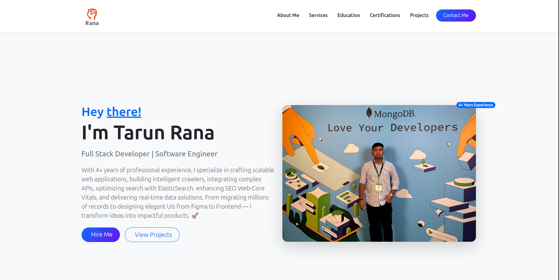Personal Portfolio website